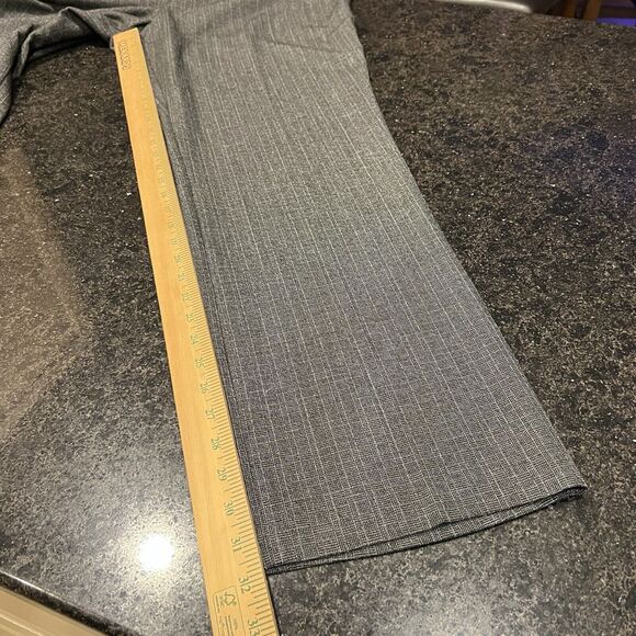 Nine West Pants Womens Sz 14 Gray Black Bootcut Checkered Trousers Dress Pants L - Picture 13 of 16